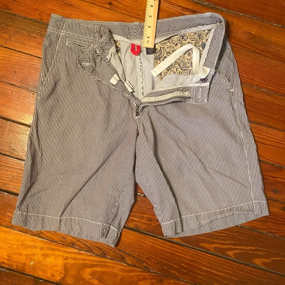 J. Crew Field Short Pin Striped Shorts 10” Size 32